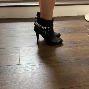 Aldo boots with silver chain